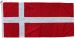 3.5yd 126x63in 320x160cm Denmark flag (woven MoD fabric)
